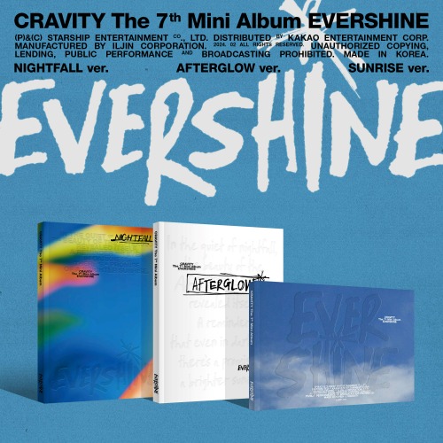 CRAVITY (크래비티) / CRAVITY The 7th Mini Album [EVERSHINE]  (NIGHTFALL ver. / AFTERGLOW ver. / SUNRISE ver.)